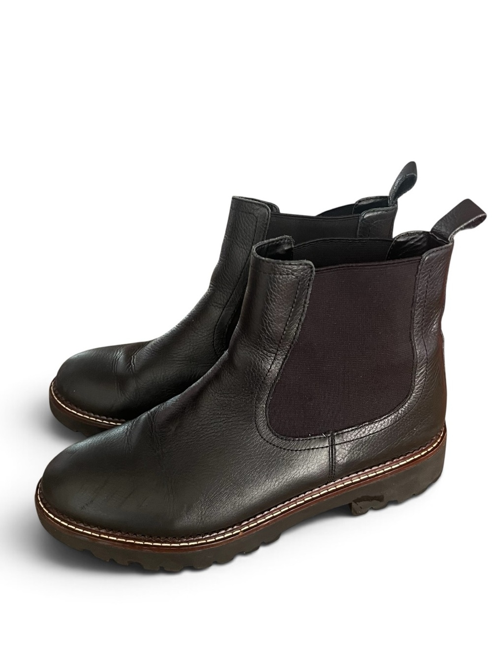 Caslon Miller Lea Water Resistant Lug Chelsea Boots 10M